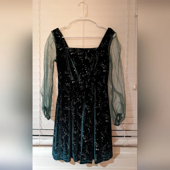 green velvet star dress The Maxi Velvet Wrap Dress main image 1